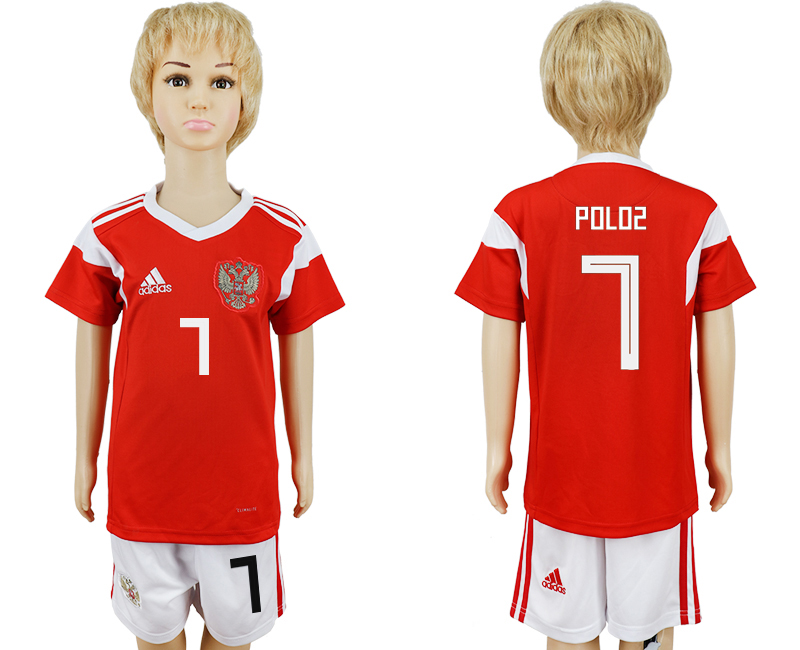 2018 World Cup Children football jersey RUSSIA CHIRLDREN #7 POLO